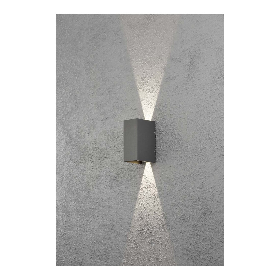 Gnosjö Konstsmide AL LED-Wandleuchte anth/alu Lichtaustr.verstellb 7940-370