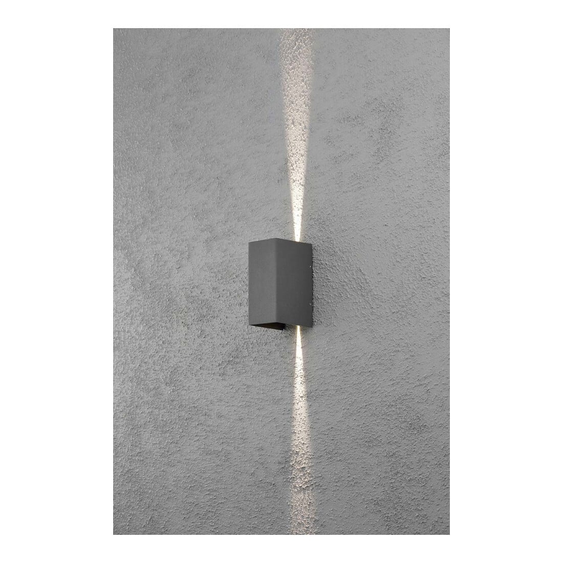 Gnosjö Konstsmide AL LED-Wandleuchte anth/alu Lichtaustr.verstellb 7940-370