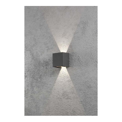 Gnosjö Konstsmide AL LED-Wandleuchte anthrazit 7959-370