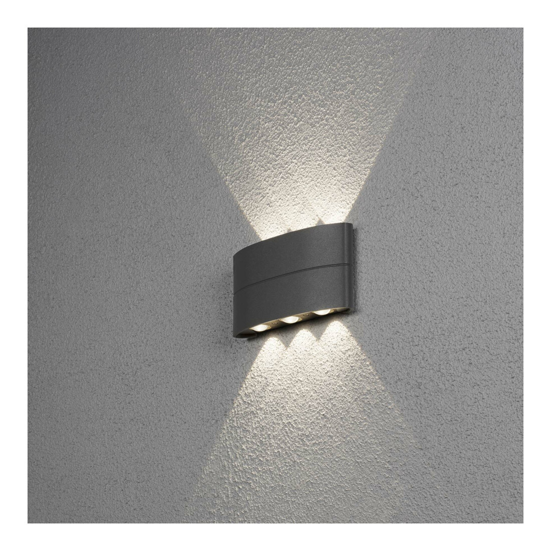 Gnosjö Konstsmide AL LED-Wandleuchte anthrazit, alu 7853-370