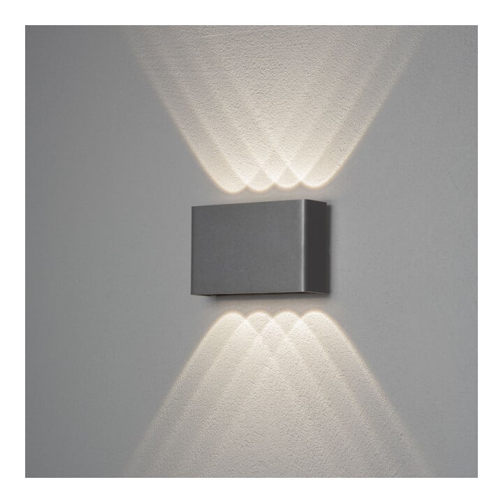 Gnosjö Konstsmide AL LED-Wandleuchte Chieri 4x2 anthrazit 7865-370