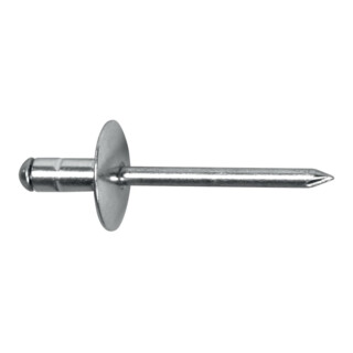 Goebel Mehrbereichs-Blindniet K16 4,8x10mm Alu Stahl Großkopf