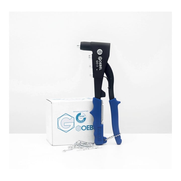 Goebel Pince à riveter manuelle Go-3 course 8 mm 2,4-4,8 mm