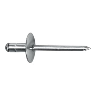 Goebel Rivet aveugle multi-usage K16 4,8 x 15 mm tête large alu acier