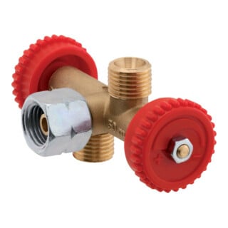 Gok Doppelabzweigventil 09-706 R1/4" lks.