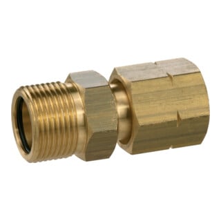 Gok Geräte-Anschlussadapter AG M22 x 1,5 LH x G 3/8" LH-ÜM