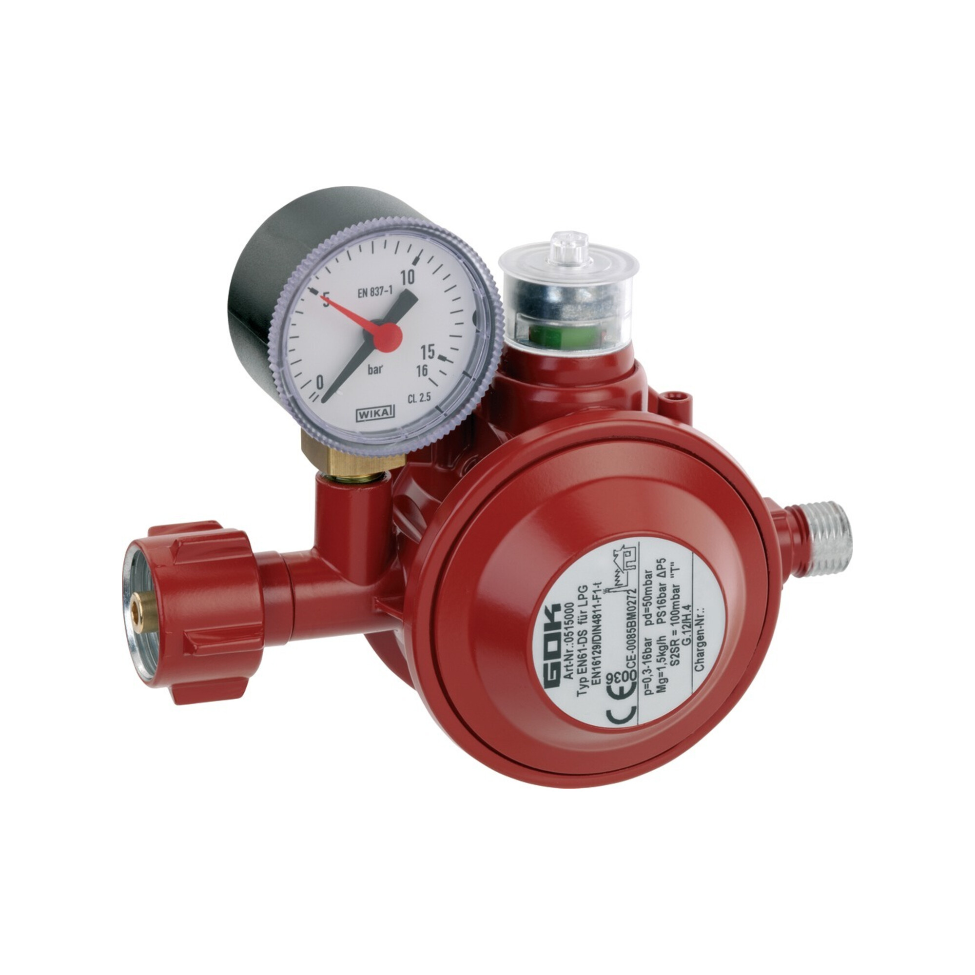 Gok Haushalt-Regler 1,5kg 50mbar 05-150