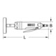Gomme à air comprimé KS Tools 1/4", 4 000 tr/min