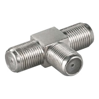 Goobay Adaptateur F-complet/2xF-complet F-T-pièce 11848