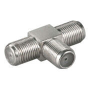 Goobay Adaptateur F-complet/2xF-complet F-T-pièce 11848-3