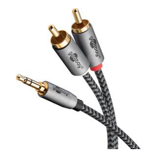 goobay Audio Adapterkabel 2m AUX 3,5mm 65288