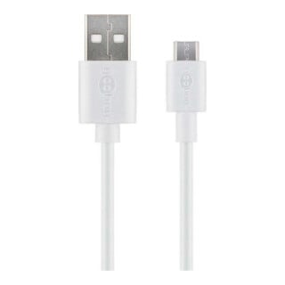 goobay Câble de charge Micro-USB 2.0 1 m blanc