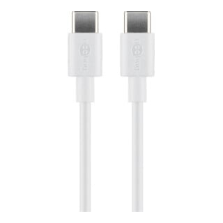 goobay Câble de charge Sync USB-C 1 m blanc