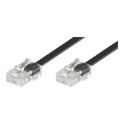 Goobay Câble de connexion modulaire ISDN 3 m, noir, St/St 50255-1