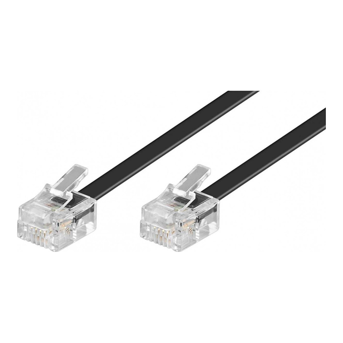 Goobay Câble de connexion RJ11 3m, noir, mâle/mâle 50317