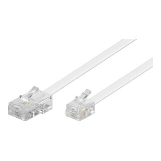 Goobay Câble de connexion RJ45-RJ11 3 m, blanc, St/St 93061