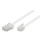 Goobay Câble de connexion RJ45-RJ11 3 m, blanc, St/St 93061-1