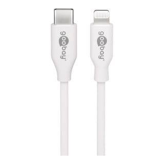 goobay Câble de synchronisation et charge 0,5 m Lightning-USB-C 39444