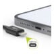 goobay Câble de synchronisation et charge 0,5 m Lightning-USB-C 39444