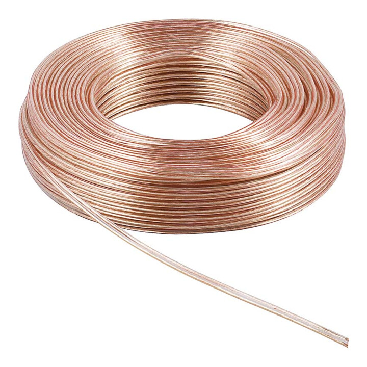 Goobay Câble haut-parleur 10 m 2x4 mm², transparent 67726