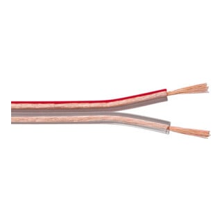 Goobay Câble haut-parleur 10 m LSP 2x2,5 mm², transparent 15130