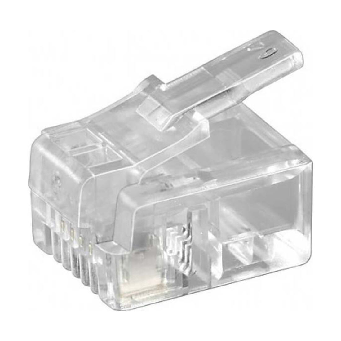 Goobay Câble plat RJ11, bleu, 4 pôles 50250