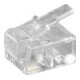 Goobay Câble plat RJ11, bleu, 4 pôles 50250