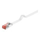 Goobay Câble plat U/FTP Cat6 blanc 1m 94915