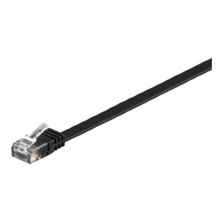 goobay Câble plat U/UTP Cat6 7,0 m noir