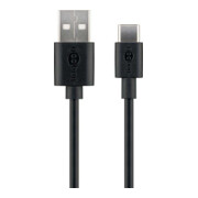 Goobay Câble synchronisation/charge 2 m, max. 480 Mbit/s, noir 59122-1
