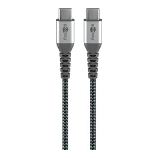 goobay Câble textile USB-C 1 m extra robuste 49302