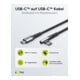 goobay Câble USB-C 90 degrés 1 mètre, gainé textile