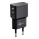 Goobay Chargeur double USB 2,4A, 100-240V, noir 44951