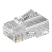 Goobay Connecteur RJ45 pour câble plat, 8 pôles 50252-1