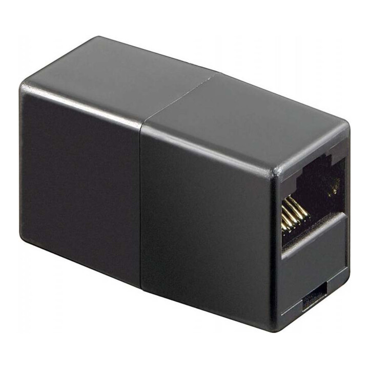 Goobay Coupler ISDN RJ45 noir, Bu/Bu 50260