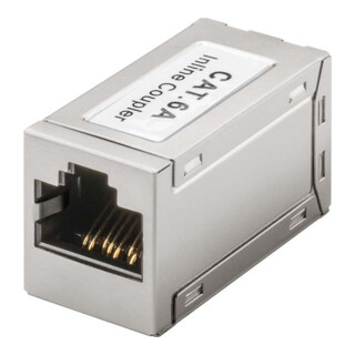 goobay Coupleur modulaire RJ45 Cat6a 2x RJ45 femelle (8P8C) 72499