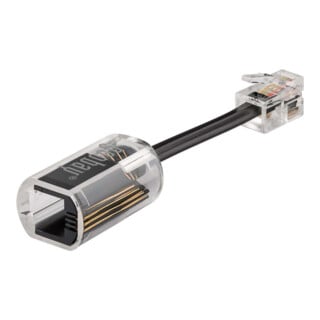 Goobay Démêleur de câble Adaptateur téléphonique RJ10 58856