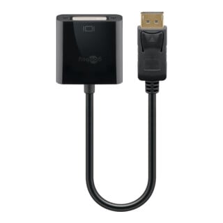 goobay DisplayPort/DVI-D-Kabel 1.2 Dual-Link vernickelt schwarz