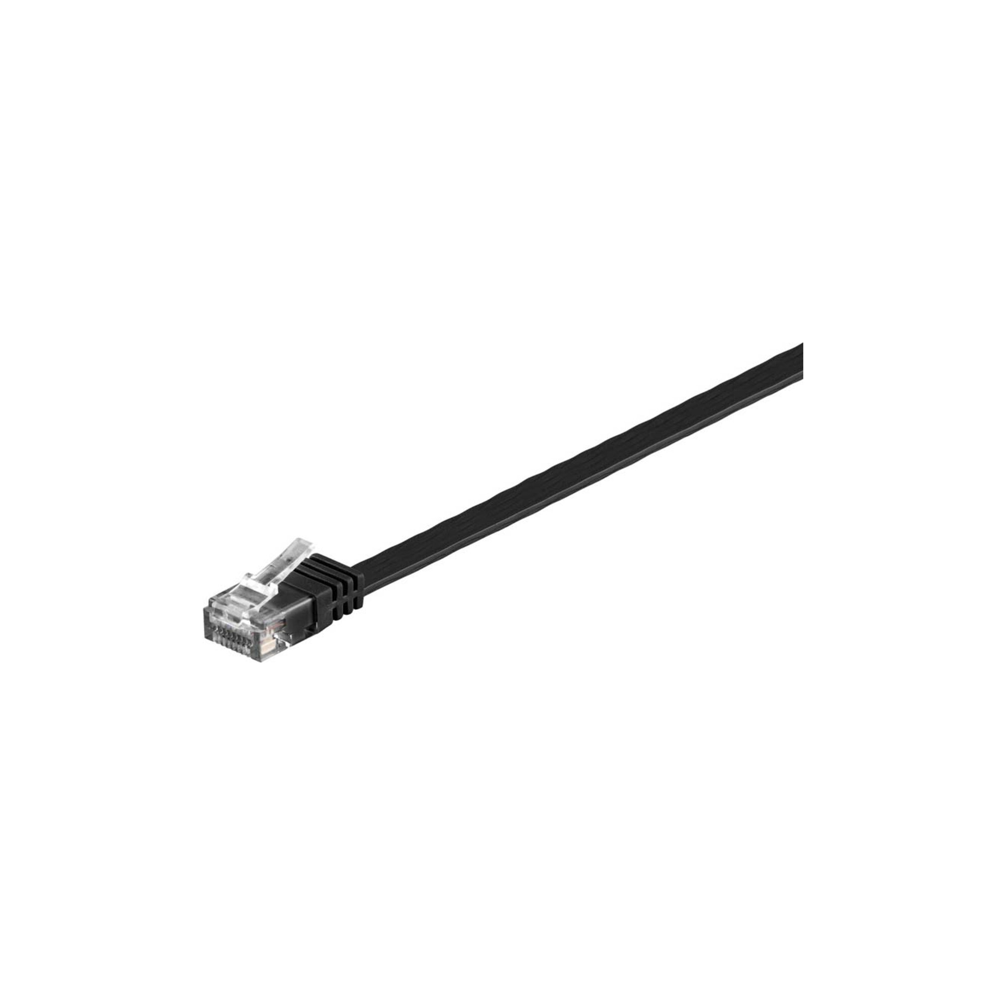 Goobay Flachkabel U/UTP Cat6 schwarz 20,0m 95385