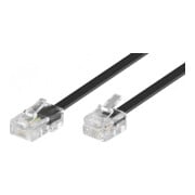 Goobay Modularanschlußkabel 3m,sw,St/St 68530-3