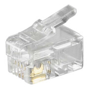 Goobay RJ10-Stecker Flachkabel St,4polig 50249-3