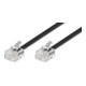 Goobay RJ11 Anschlußkabel 3m,sw,St/St 50317
