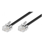 Goobay RJ11 Anschlußkabel 3m,sw,St/St 50317-3