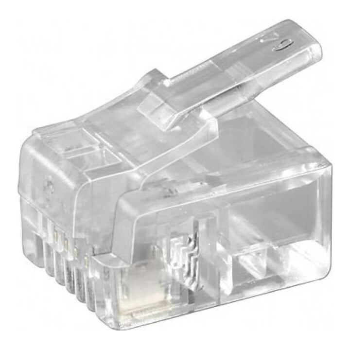 Goobay RJ11-Stecker Flachkabel Bu,4polig 50250