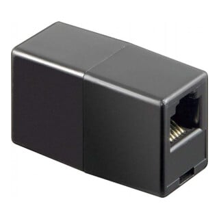Goobay RJ12 coupleur noir, Bu/Bu 50592