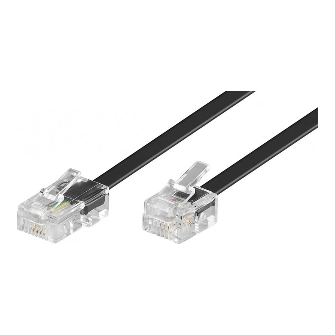 Goobay RJ45-RJ11 Anschlußkabel 15m,sw,St/St 68579