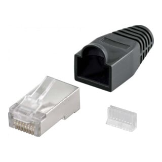 Goobay RJ45 Stecker Cat5e STP geschirmt blau 68749
