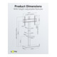Goobay Support TV sur pied 58526 pour 37-70 pouces noir