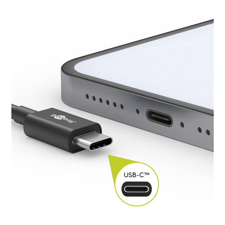Goobay Sync/Ladekabel 1m USB-C schwarz 66318