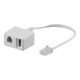 Goobay TAE Adapter N-RJ11/RJ14 0,2m,ws,St/Bu 68581-1